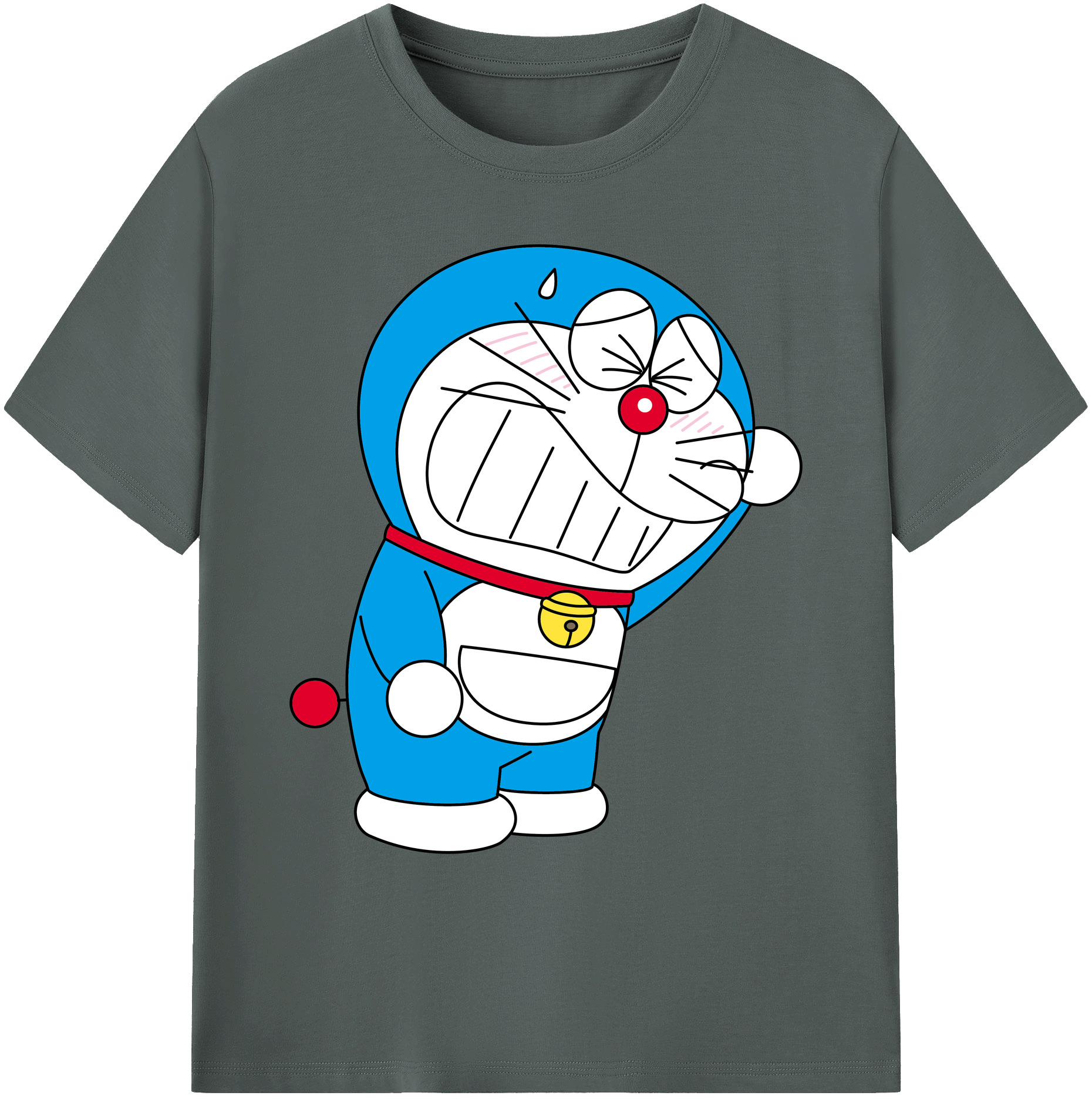 （画像用） ドラえもん Doraemon 綿100％ メンズ半袖Tシャツ｜肌触りやわらか＆通気性